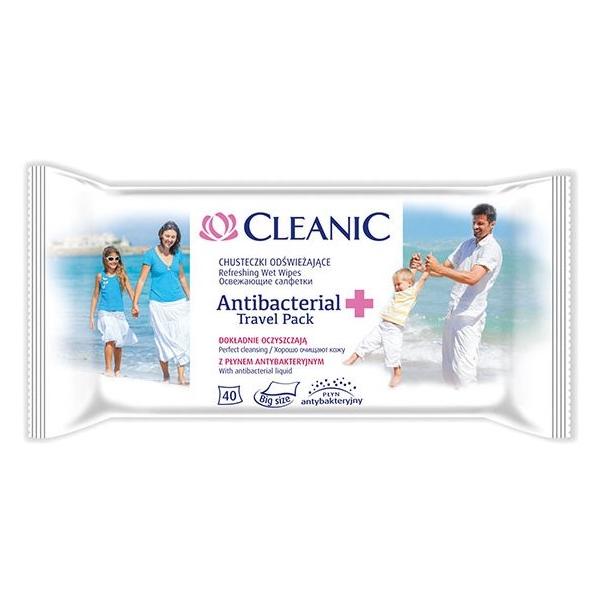 Влажные салфетки Cleanic Antibacterial