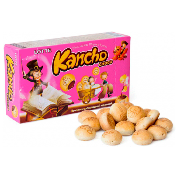 Печенье Lotte Confectionery Kancho Choco, 42 г