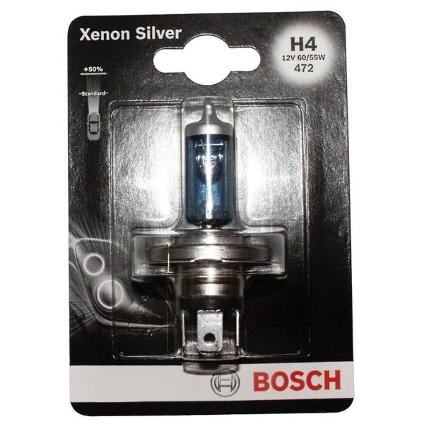 Лампа автомобильная галогенная Bosch Xenon Silver 1987301068 H4 12V 60/55W 1 шт.