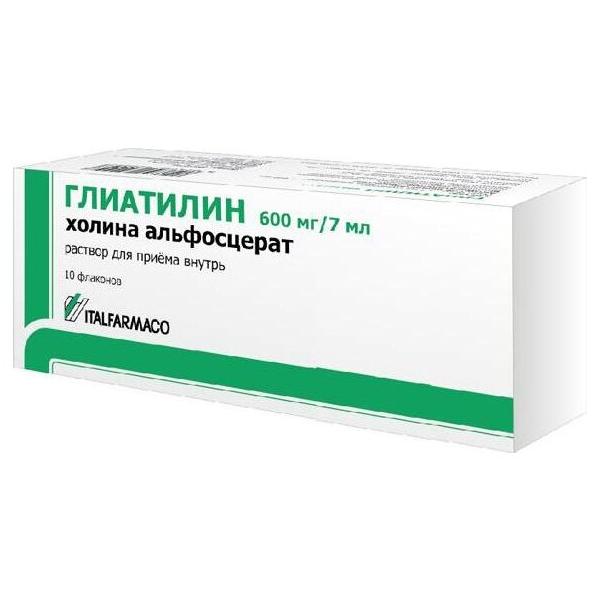 Глиатилин р-р д/вн. приема 600мг/7мл фл. №10