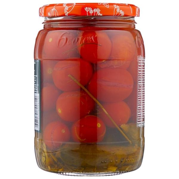 Ассорти огурцы и томаты 6 соток стеклянная банка 680 г