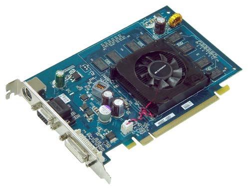 ECS GeForce 8500 GT 450Mhz PCI-E 256Mb 800Mhz 128 bit DVI TV YPrPb