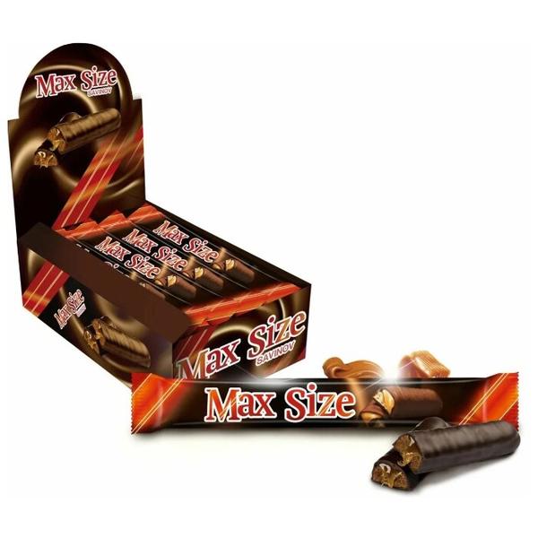 Батончик Савинов Max Size с шоколадным печеньем и карамелью 40 г
