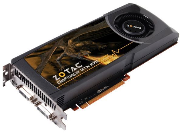 ZOTAC GeForce GTX 570 780Mhz PCI-E 2.0 1280Mb 4000Mhz 320 bit 2xDVI Mini-HDMI HDCP