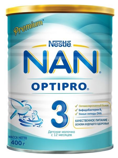 NAN (Nestlé) 3 Optipro (с 12 месяцев) 400 г