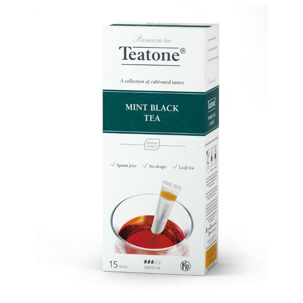 Чай черный Teatone с мятой в стиках