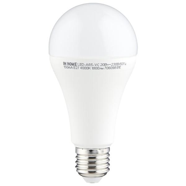 Упаковка светодиодных ламп 10 шт In Home LED-VC 1800lm, E27, A65, 20Вт