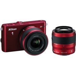 Nikon J3 Kit (red 14.2Mpix 10-30mm / 30-110mm VR 3 1080 SDHC, Ком-т с объективами EN-EL20)
