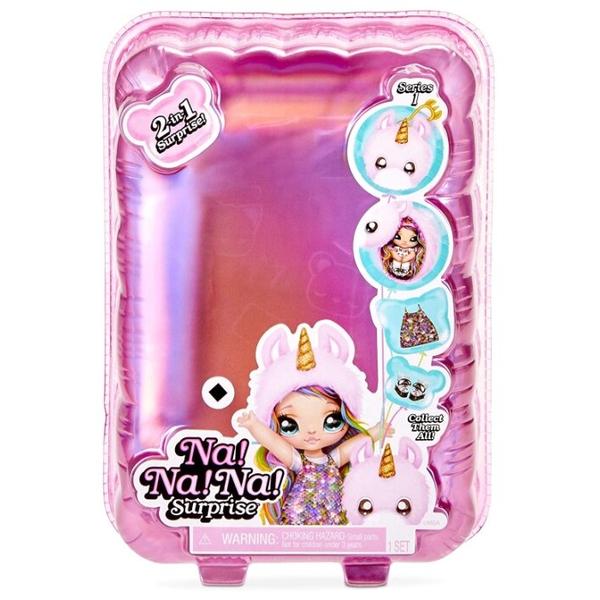 Кукла-загадка Na! Na! Na! Surprise 2-in-1, Fashion Doll & Plush Pom with Confetti Balloon, 565987