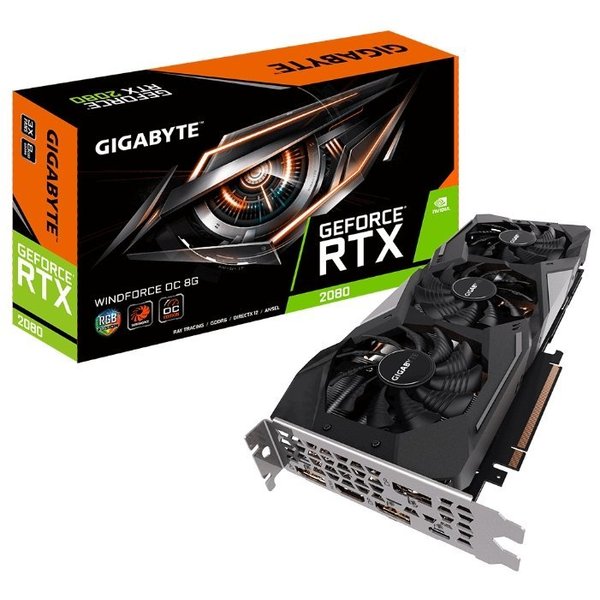 GIGABYTE GeForce RTX 2080 1785MHz PCI-E 3.0 8192MB 14000MHz 256 bit HDMI HDCP