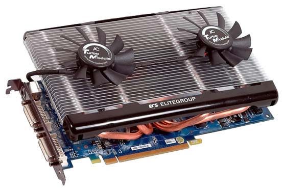 ECS GeForce 8800 GT 600Mhz PCI-E 2.0 512Mb 1800Mhz 256 bit 2xDVI TV HDCP YPrPb Cool