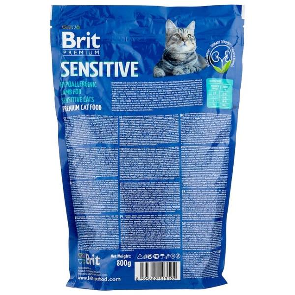 Корм для кошек Brit Premium с ягненком