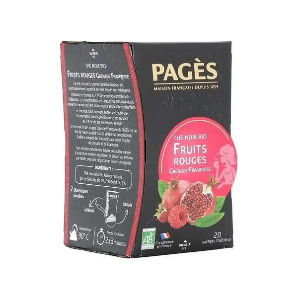 Чай черный Pages Fruits rouges в пакетиках