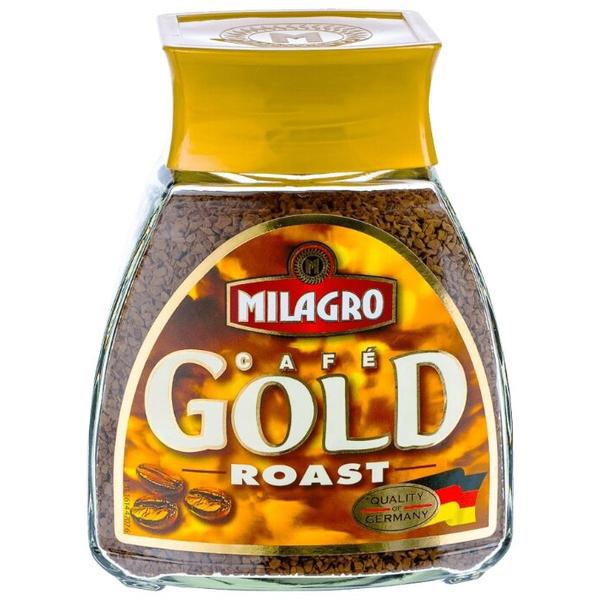 Кофе растворимый Milagro Gold Roast сублимированный, стеклянная банка