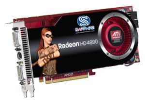 Sapphire Radeon HD 4890 850Mhz PCI-E 2.0 1024Mb 3900Mhz 256 bit 2xDVI TV HDCP YPrPb
