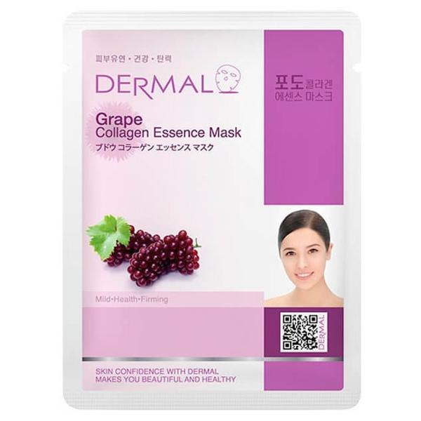 DERMAL тканевая маска Grape Collagen Essence Mask с коллагеном и экстрактом винограда