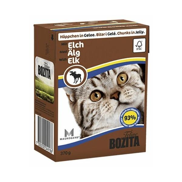 Корм для кошек Bozita с мясом лося 370 г (кусочки в желе)