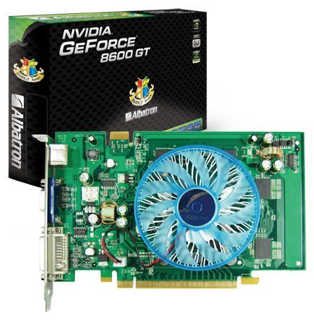 Albatron GeForce 8600 GT 540Mhz PCI-E 256Mb 1400Mhz 128 bit DVI TV HDCP YPrPb