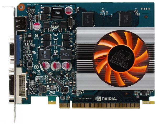 Inno3D GeForce GT 440 810Mhz PCI-E 2.0 512Mb 3200Mhz 128 bit DVI HDMI HDCP