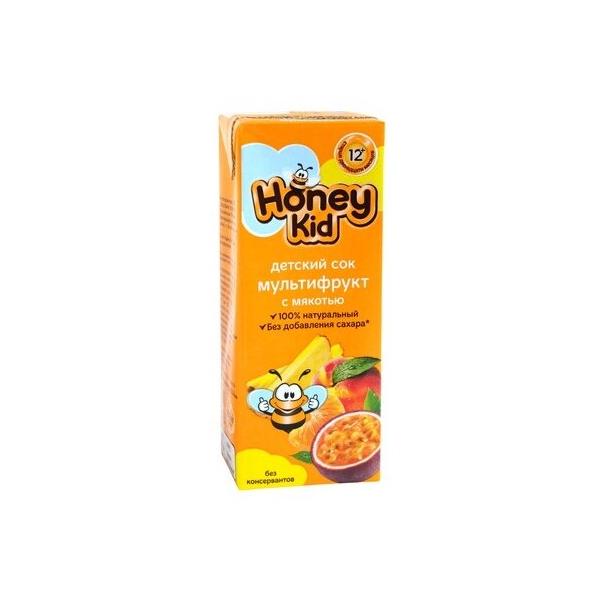 Сок Honey Kid мультифрукт с мякотью, без сахара