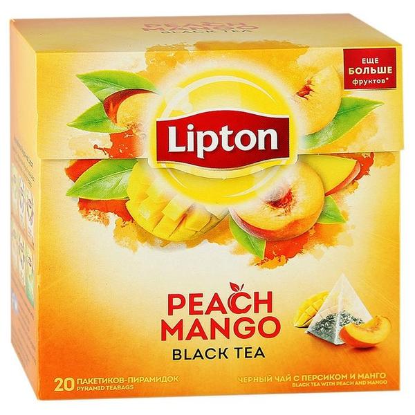 Чай черный Lipton Peach Mango в пирамидках