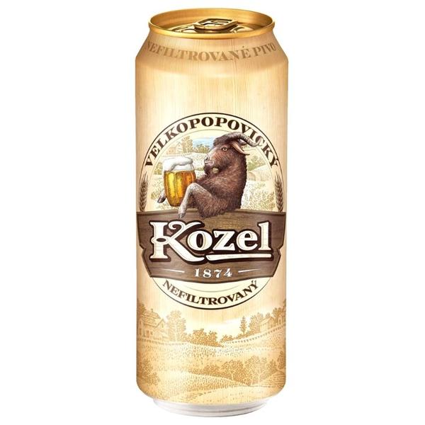 Пиво светлое Velkopopovicky Kozel Nefiltrovany 0.5 л