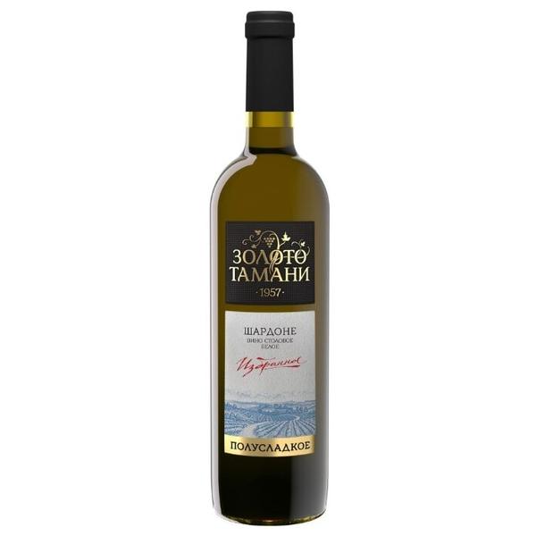 Вино Fanagoria Золото Тамани Шардоне полусладкое, 0.7 л