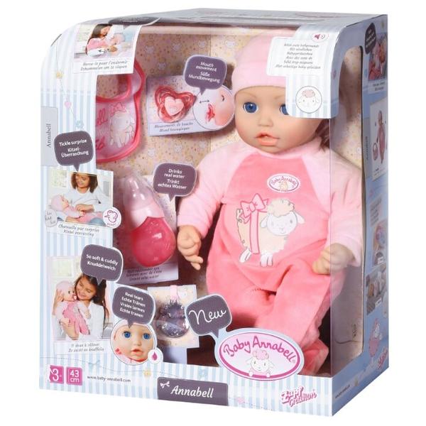 Интерактивная кукла Zapf Creation Baby Annabell 43 см 702-628