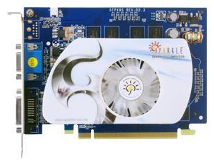 Sparkle GeForce 9500 GT 550Mhz PCI-E 2.0 512Mb 800Mhz 128 bit DVI HDCP