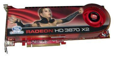 Sapphire Radeon HD 3870 X2 825Mhz PCI-E 1024Mb 1800Mhz 512 bit 2xDVI TV HDCP YPrPb