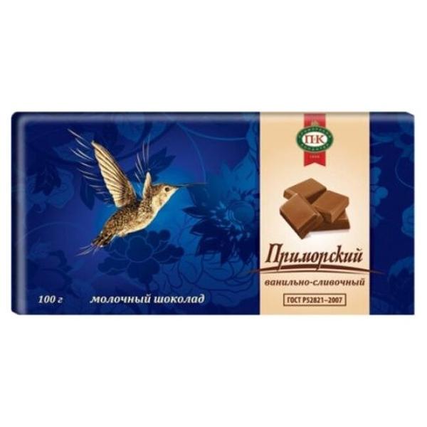 Шоколад Приморский кондитер Приморский молочный ванильно-сливочный