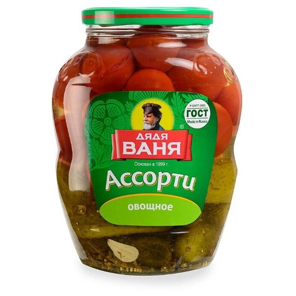 Ассорти овощное Дядя Ваня стеклянная банка 1.8 кг
