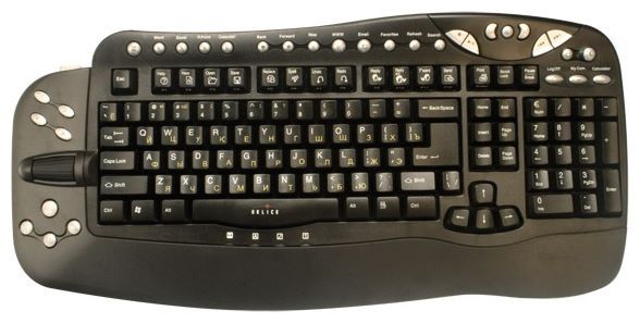 Oklick 780L Multimedia Keyboard Black USB+PS/2