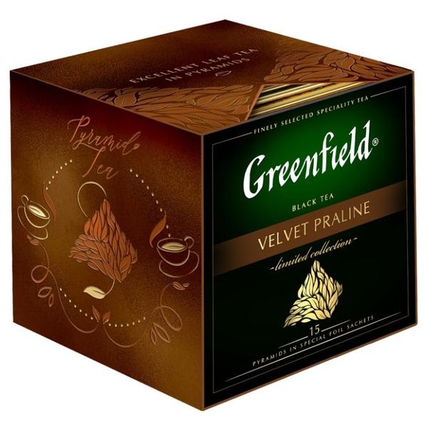 Чай черный Greenfield Limited collection Velvet praline в пирамидках