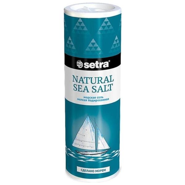 Setra Соль пищевая морская йодированная мелкая, 250 г