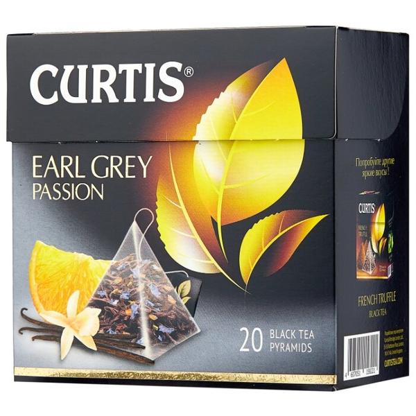 Чай черный Curtis Earl Grey Passion в пирамидках
