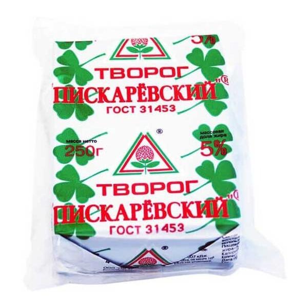 Пискаревский молочный завод Творог 5%, 250 г