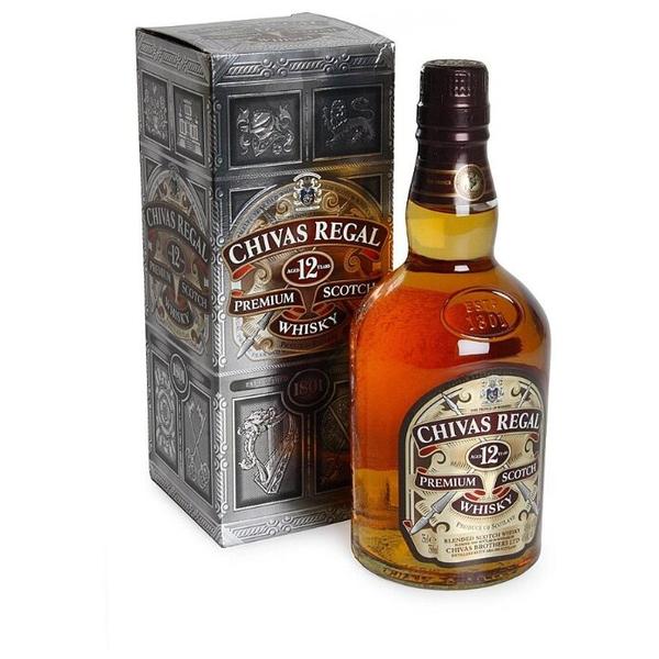 Виски шотландский Chivas Regal Blend De Lux 12 лет, 0.7 л в подарочной коробке