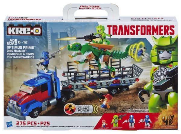 Hasbro KRE-O Transformers A7796 Оптимус Прайм и перевозчик динозавра
