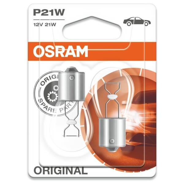Лампа автомобильная накаливания Osram Original line 7506-02B P21W 12V 21W 2 шт.