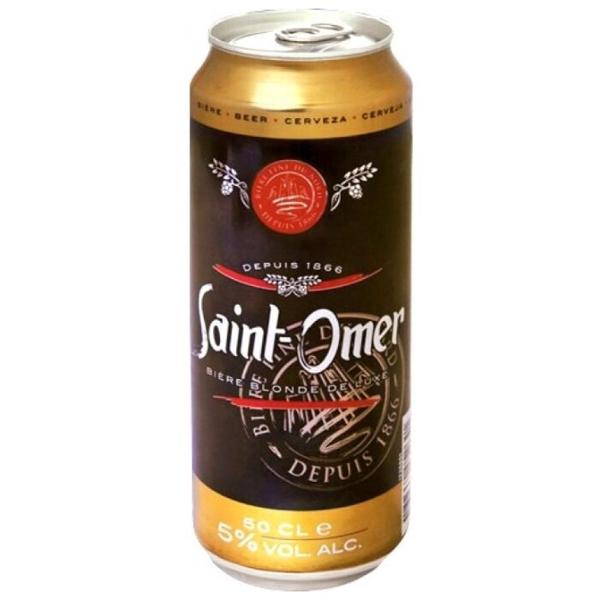 Пиво Saint-Omer Blond de Luxe, in can, 0.5 л