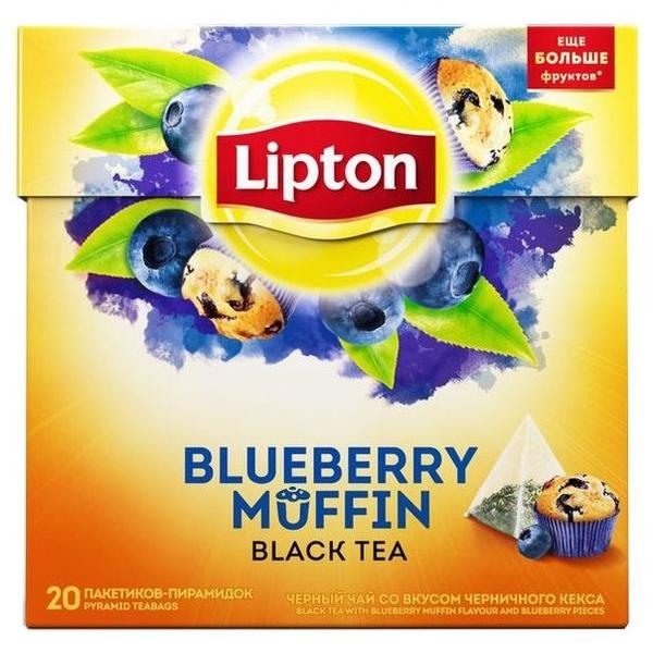 Чай черный Lipton Blueberry Muffin в пирамидках