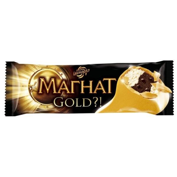 Мороженое Магнат Gold?! шоколадное с темным шоколадом и ванильное 80 г