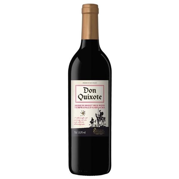 Вино Don Quixote red medium sweet, Vino de Mesa (VdM), 0.75 л