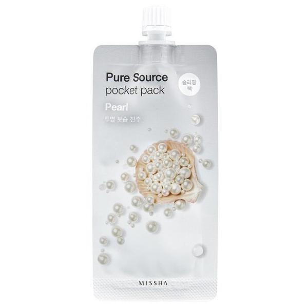 Missha Pure Source Pocket Pack Pearl ночная маска с экстрактом жемчуга