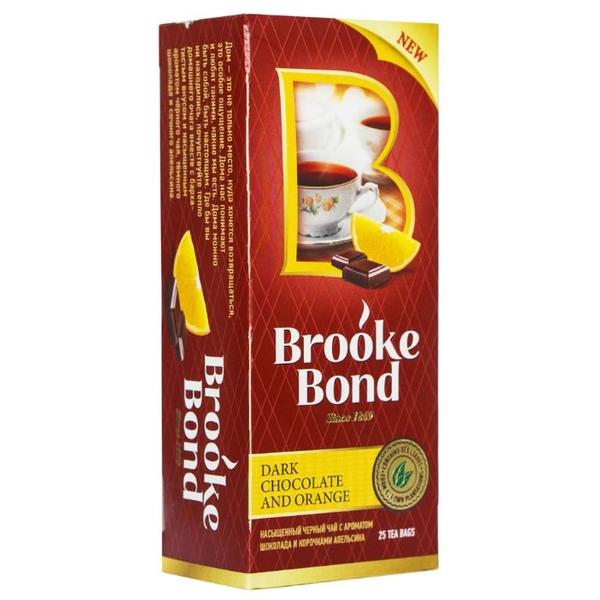 Чай черный Brooke Bond Темный шоколад и апельсин в пакетиках