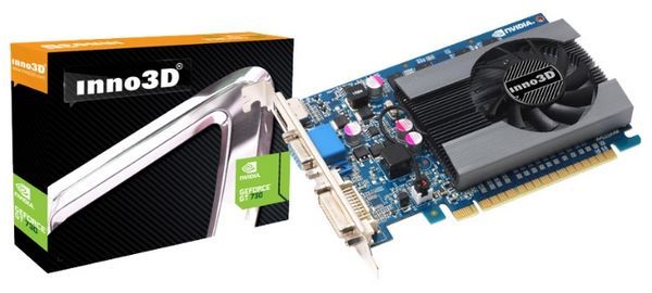 Inno3D GeForce GT 730 700Mhz PCI-E 2.0 1024Mb 1333Mhz 128 bit DVI HDMI HDCP
