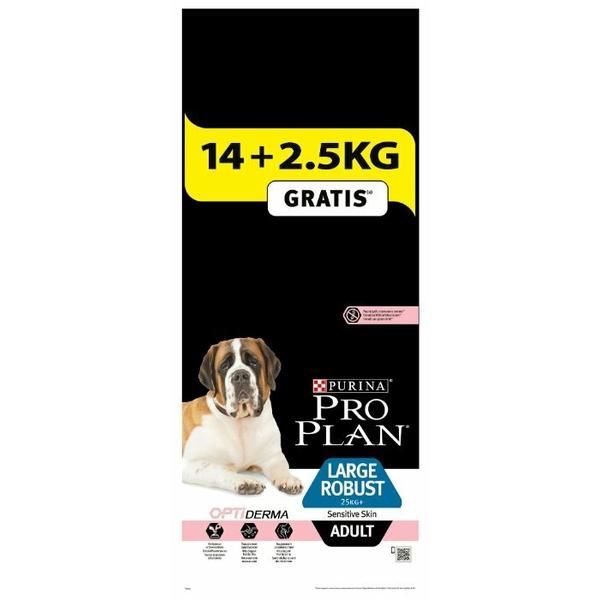 Корм для собак Pro Plan Optiderma для здоровья кожи и шерсти, лосось с рисом (для крупных пород)