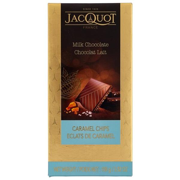 Шоколад Jacquot молочный с кусочками карамели и кристаллами морской соли