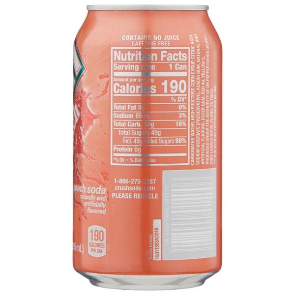 Газированный напиток Crush Peach, США